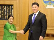 У.Хүрэлсүх Энэтхэгийн Гадаад хэргийн сайдыг хүлээн авч уулзлаа eronhii said_hurelsuh