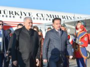 Туркын Ерөнхий сайд Бинали Йылдырым-ийг албаны хүмүүс угтан авлаа