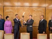 “Энхтайвны гүйлт”-ийн тамирчдыг хүлээн авч уулзлаа enhiin guigchid