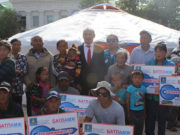 Баян-Өлгийчүүдэд 10 гэр хандивлав Bayn-Olgii-aimag