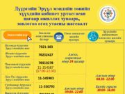 “Хүүхдийн кабинет”-ууд уртасгасан цагаар ажиллаж байна huuhiin-kabinet-ajillah-huwaari